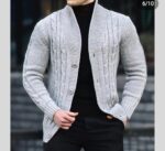 Hand Knitted Wool Sweater for Men