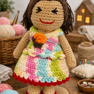 KNY-25  #36 Crochet Doll  Cotton 100%