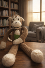Knitted Monkey Doll  Cotton 100%